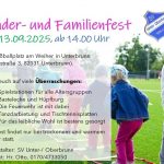 Kinder- und Familienfest des Sportvereins - Helfer willkommen